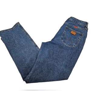 Wrangler Cowboy Cut Slim‎ Fit Natural Rise Denim Jeans Size 13 x 32 Women's